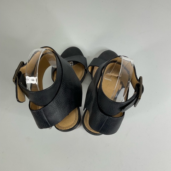 Splendid Black Ankle Strap Block Heel Sandals Size 6.5 - Picture 5 of 8